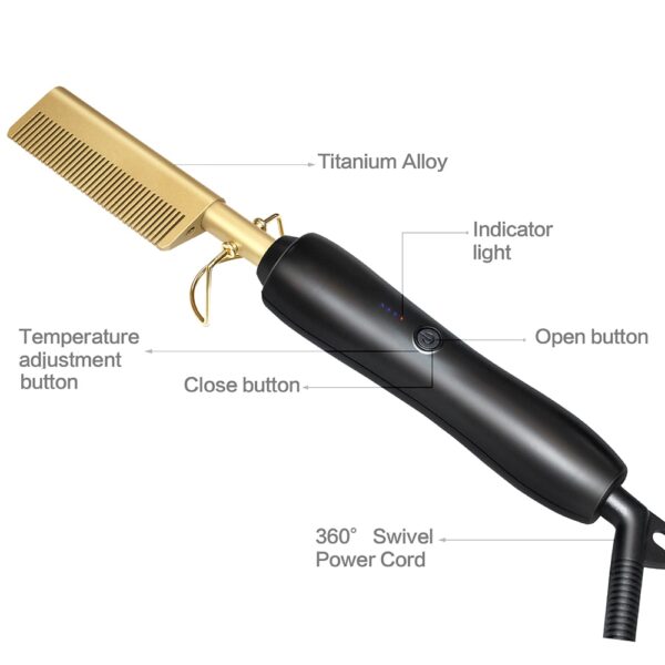 Hair Straightener Heat Comb - Image 4