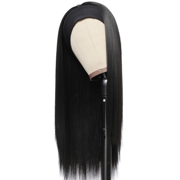 Long Straight Synthetic Hair Headband Wig - Image 5