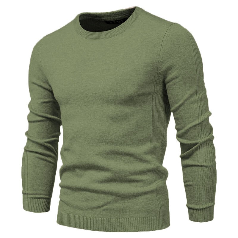 Men's O-Neck Long Sleeved Warm Sweater