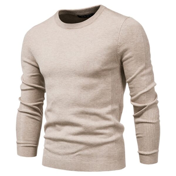 Men's O-Neck Long Sleeved Warm Sweater