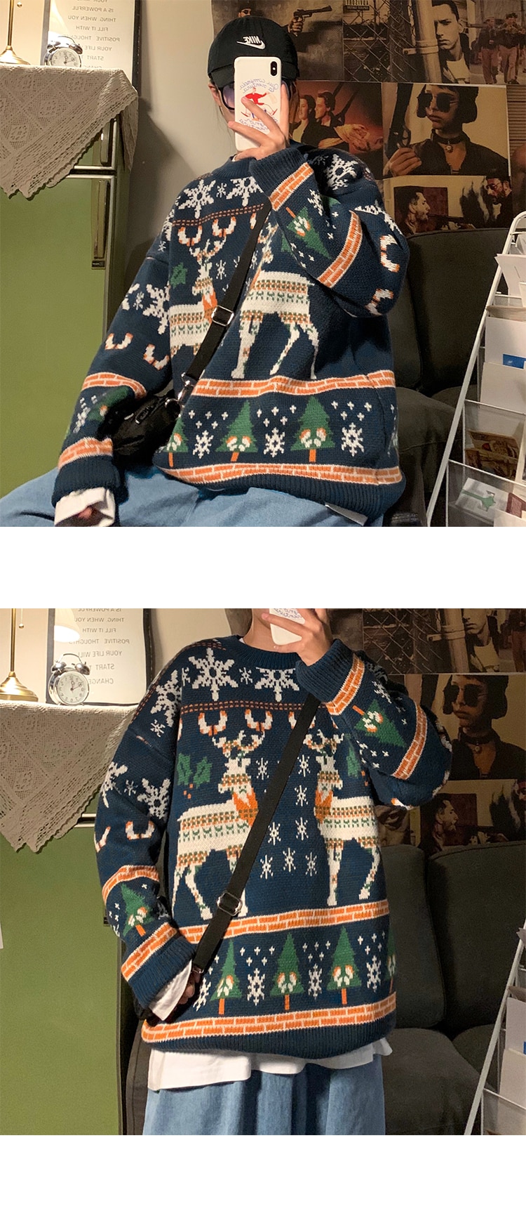 Men's Christmas Pattern Loose Sweater