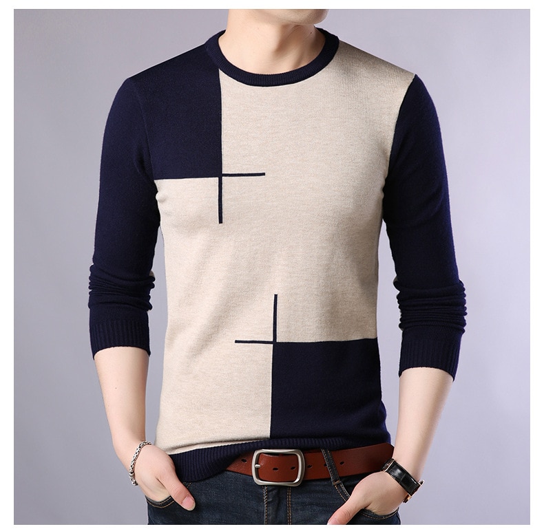 Men's Color Block Sweater