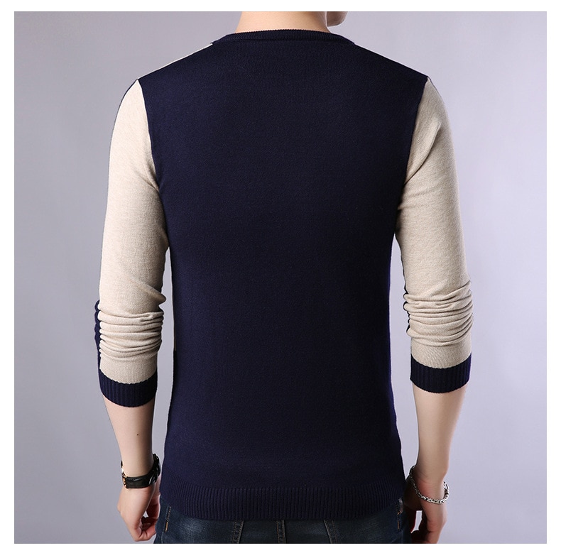 Men's Color Block Sweater