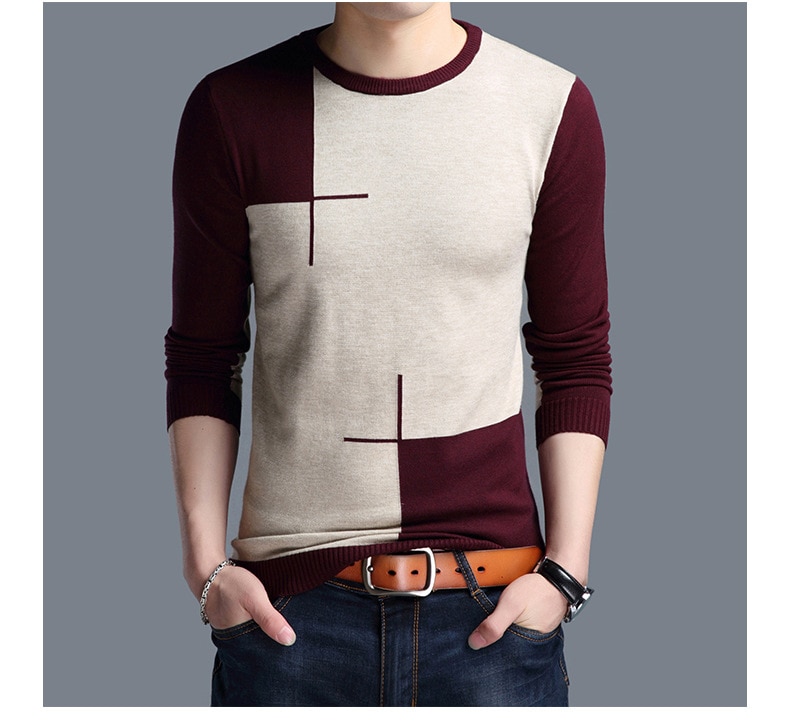 Men's Color Block Sweater