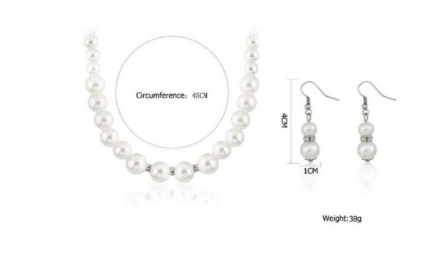 Fashionable Classic Silver Plated Bridal Jewelry Set - Image 5