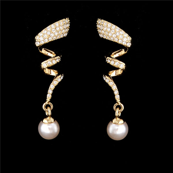 Women's Vintage Pearl Imitation Jewelry Set - Image 7