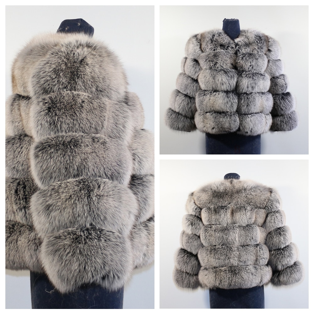 Women's Luxury Fox Fur Coat