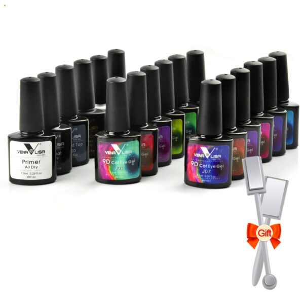 Magnetic Chameleon Nail Gels Set with Tools - Image 4