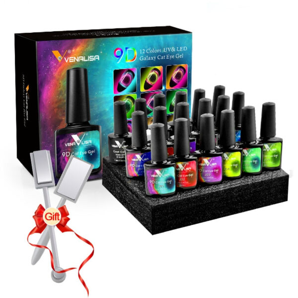 Magnetic Chameleon Nail Gels Set with Tools