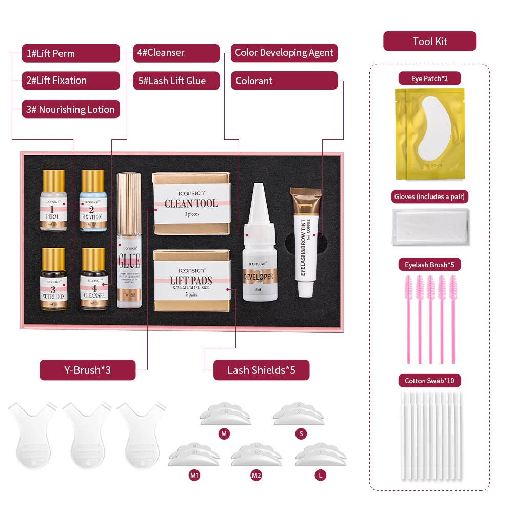 Dropshipping ICONSIGN Lash Lift Kit and Brow Dye Tint Kit Lifting Eyelashes Brow Lift Brow Dye Tint Lash Lifting Kit Eye Makeup - Image 7