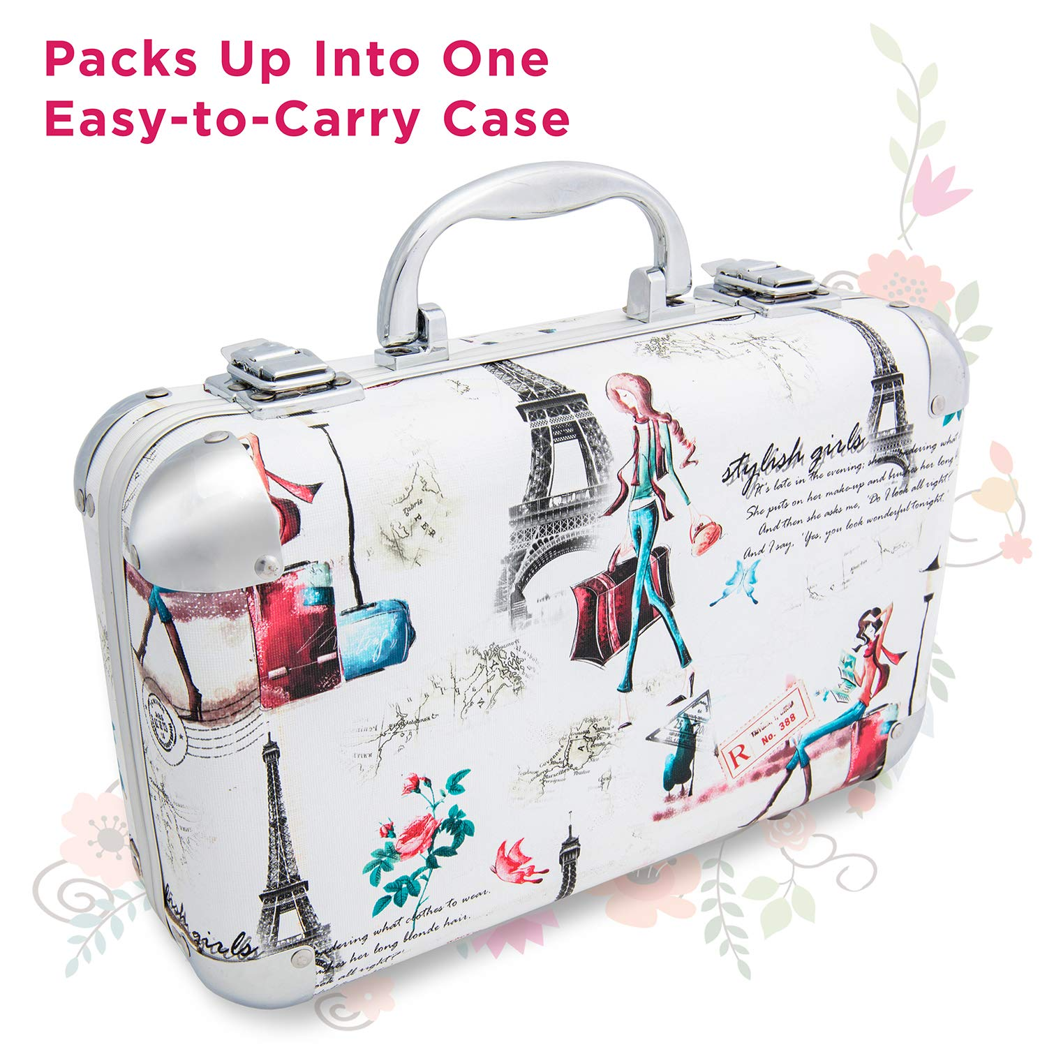 Makeup Kit Gift Set - 41 Eye Shadows, 7 Body Glitters, 1 Lip Liner Pencil, 1 Lipsticks, 4 Blushs, Eye Liner Pencil, 5 Concealers, 2 Lip Gloss, 5 Bronzers, Mirror - Image 4