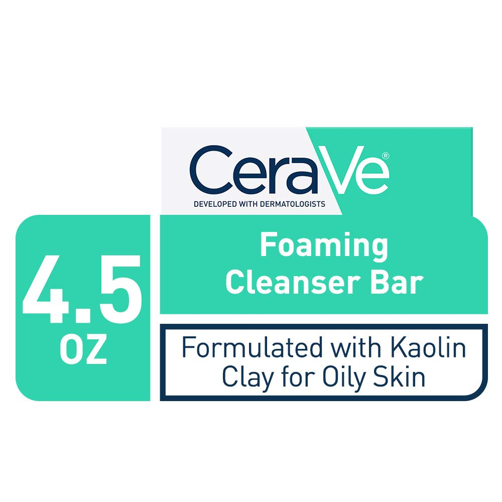 Foaming Cleanser Bar, Soap-Free Body and Face Cleanser Bar for Oily Skin, Fragrance Free, 4.5 Ounce - Image 2