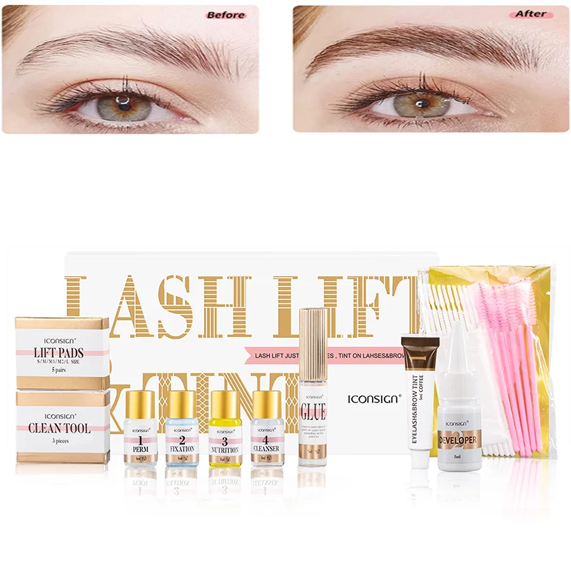 Dropshipping ICONSIGN Lash Lift Kit and Brow Dye Tint Kit Lifting Eyelashes Brow Lift Brow Dye Tint Lash Lifting Kit Eye Makeup - Image 4