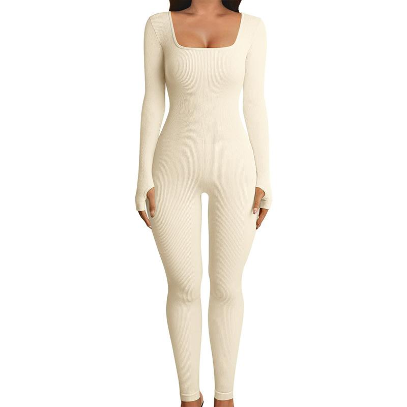 Seamless Jumpsuit Long Sleeve Shapewear Hip Lift Yoga Jumpsuit Sports Jumpsuit Bodysuits - Image 2