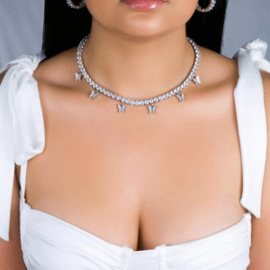 Luxe Butterfly Tennis Choker