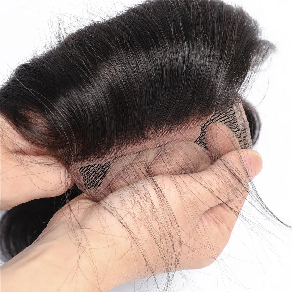 10A Brazilian Bundles with Closure Body Wave Bundles Human Hair With 4x4 Lace Closure Brown Blonde Colored 3/4 Bundles Hair Remy