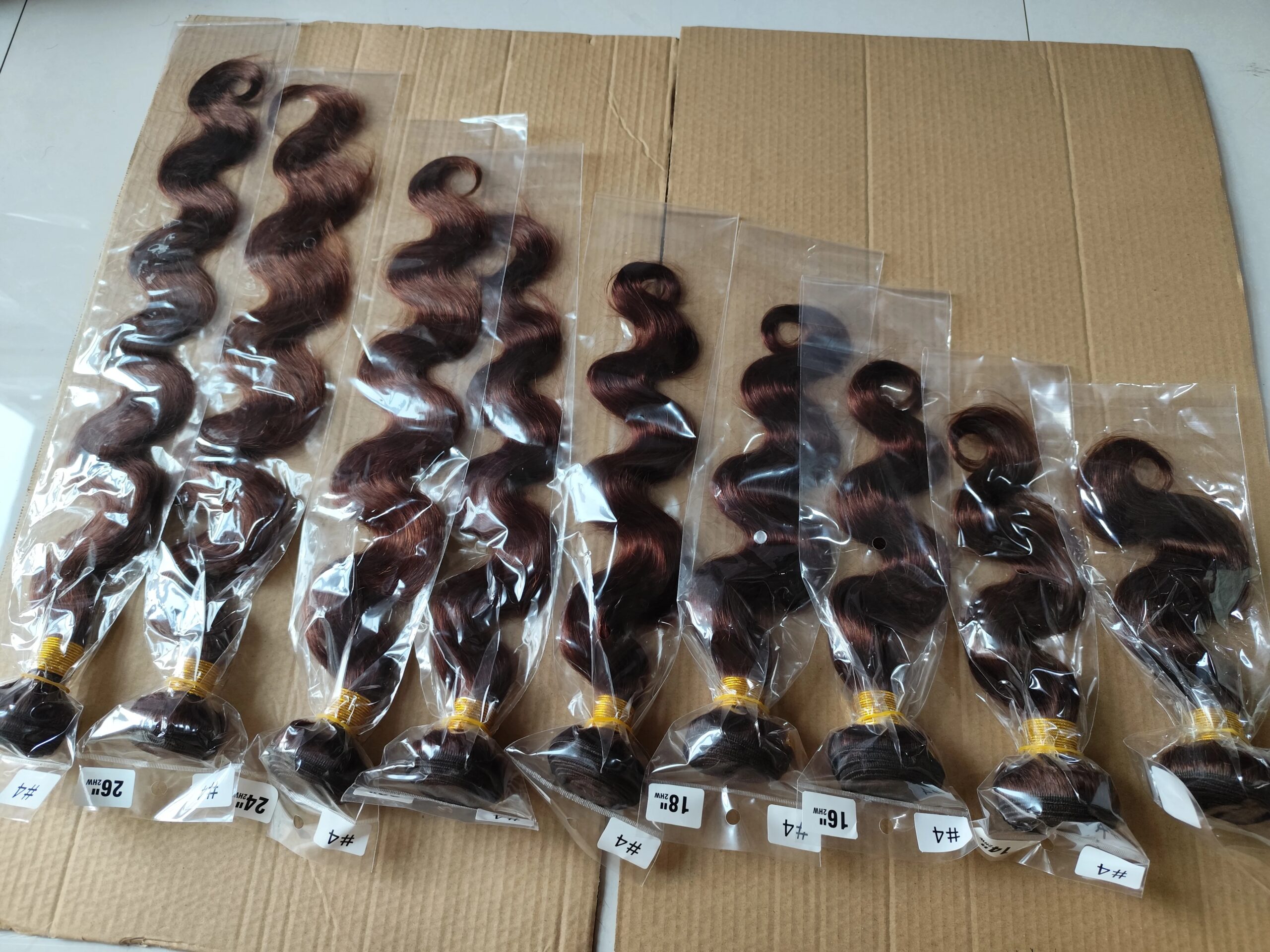 10A Brazilian Bundles with Closure Body Wave Bundles Human Hair With 4x4 Lace Closure Brown Blonde Colored 3/4 Bundles Hair Remy