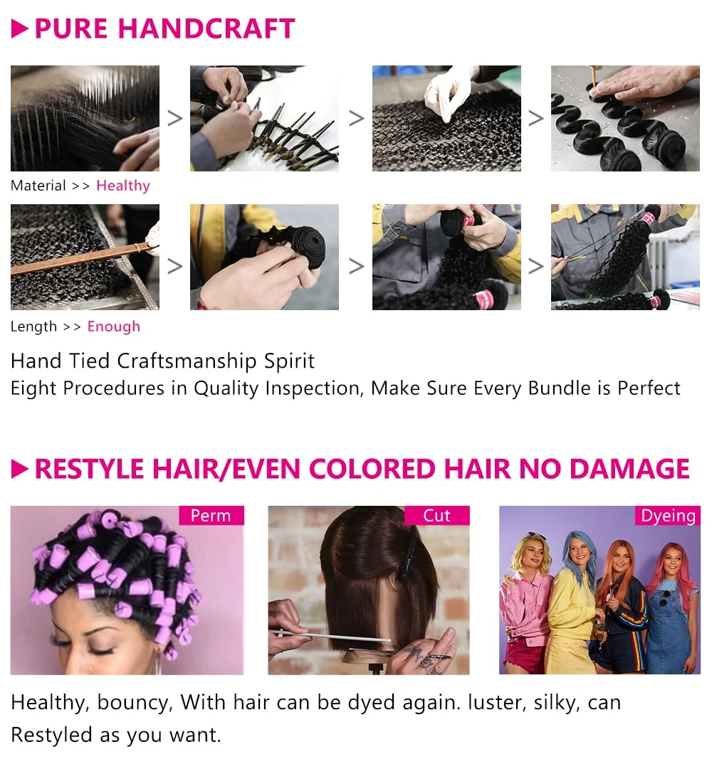 10A Brazilian Bundles with Closure Body Wave Bundles Human Hair With 4x4 Lace Closure Brown Blonde Colored 3/4 Bundles Hair Remy