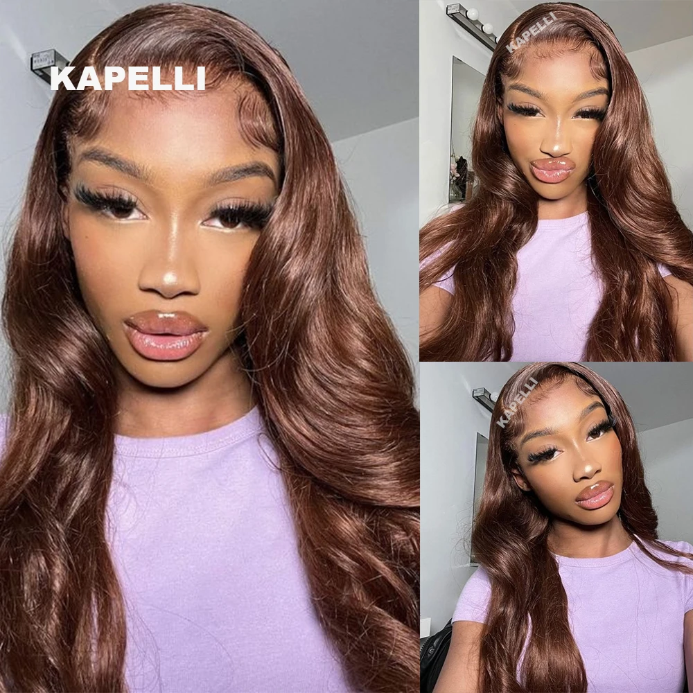 10A Brazilian Bundles with Closure Body Wave Bundles Human Hair With 4x4 Lace Closure Brown Blonde Colored 3/4 Bundles Hair Remy