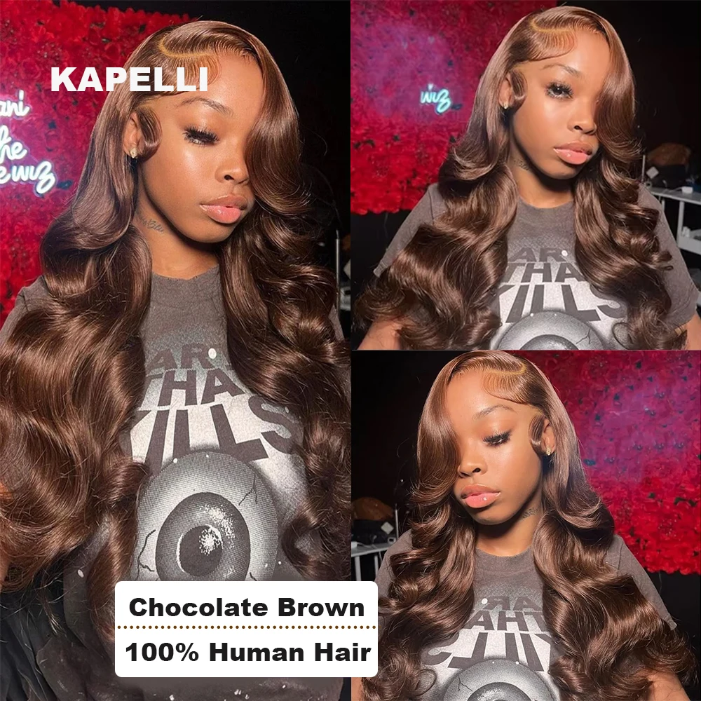 10A Brazilian Bundles with Closure Body Wave Bundles Human Hair With 4x4 Lace Closure Brown Blonde Colored 3/4 Bundles Hair Remy