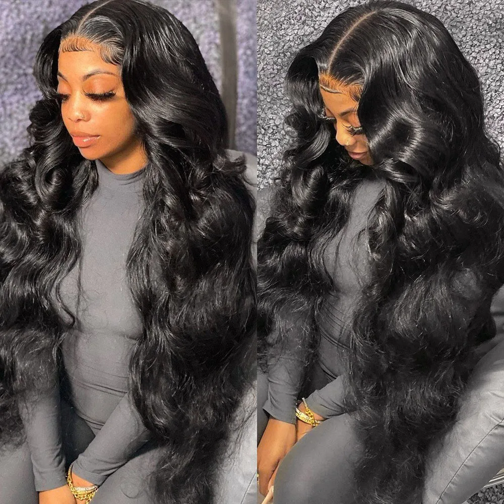 13x4 13X6 Body Wave Transparent Lace Front Wig Bling Hair HD Frontal Wig 180% Density Human Hair 4x4 Lace Closure Wigs For Women 13x4 13X6 Body Wave Transparent Lace Front Wig Bling Hair HD Frontal Wig 180% Density Human Hair 4x4 Lace Closure Wigs For Women