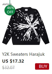 Y2K Hoodies Men Harajuku Hip Hop Letter Graphic Print Loose Sweatshirts 2024 Punk Rock Gothic Clothes Tops Goth Pants Streetwear