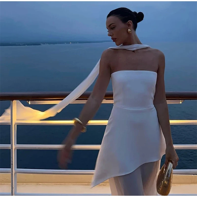 Casual Halter Long Dress Women Loose Spring Summer Tube Top Backless Floor-length Dresses Lady Yellow Robe Woman Holiday Stylish Casual Halter Long Dress Women Loose Spring Summer Tube Top Backless Floor-length Dresses Lady Yellow Robe Woman Holiday Stylish