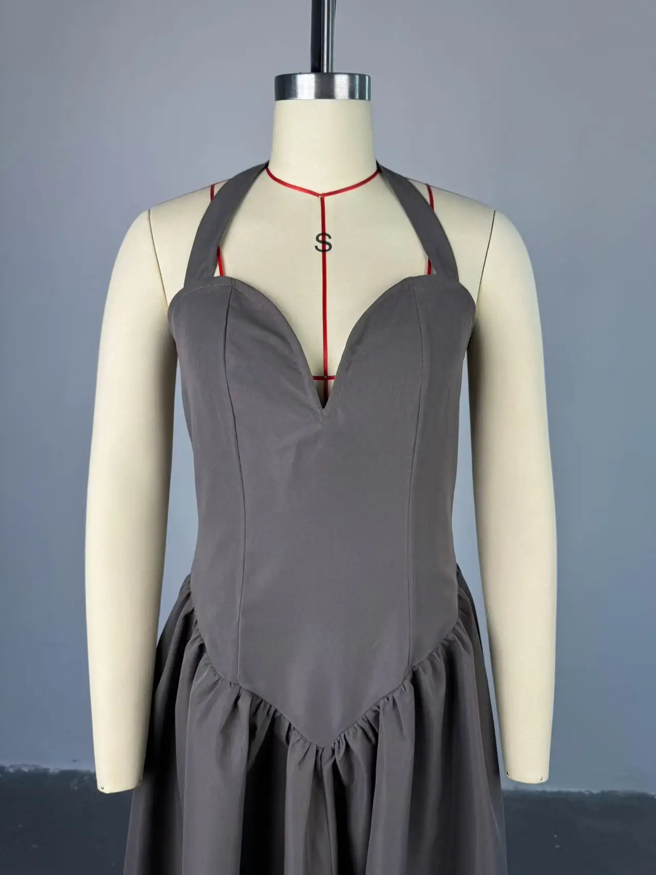 CM.YAYA 2024 Summer Sleeveless Sweet Strapless Slim Halter Floor-Length Long Women Dress Beach Party Evening Sexy Maxi Dresses