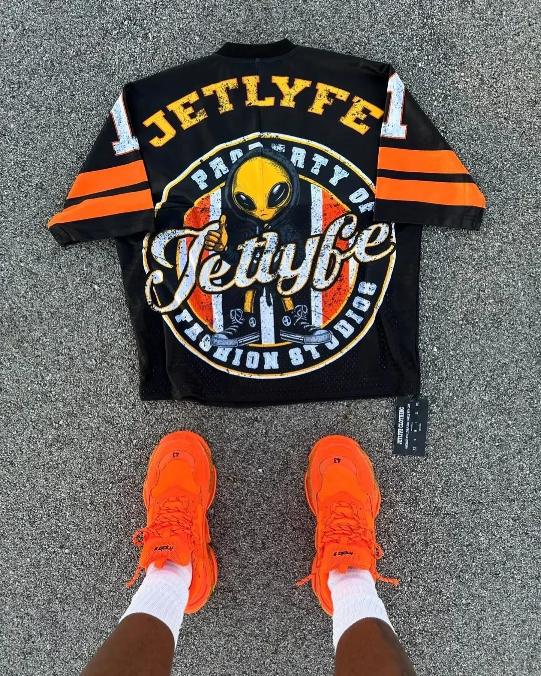 Retro Hip-hop Sports Style Color Blocking Printed Couple T-shirt for Men Mesh Breathable High-quality Y2K Short Sleeved Jersey