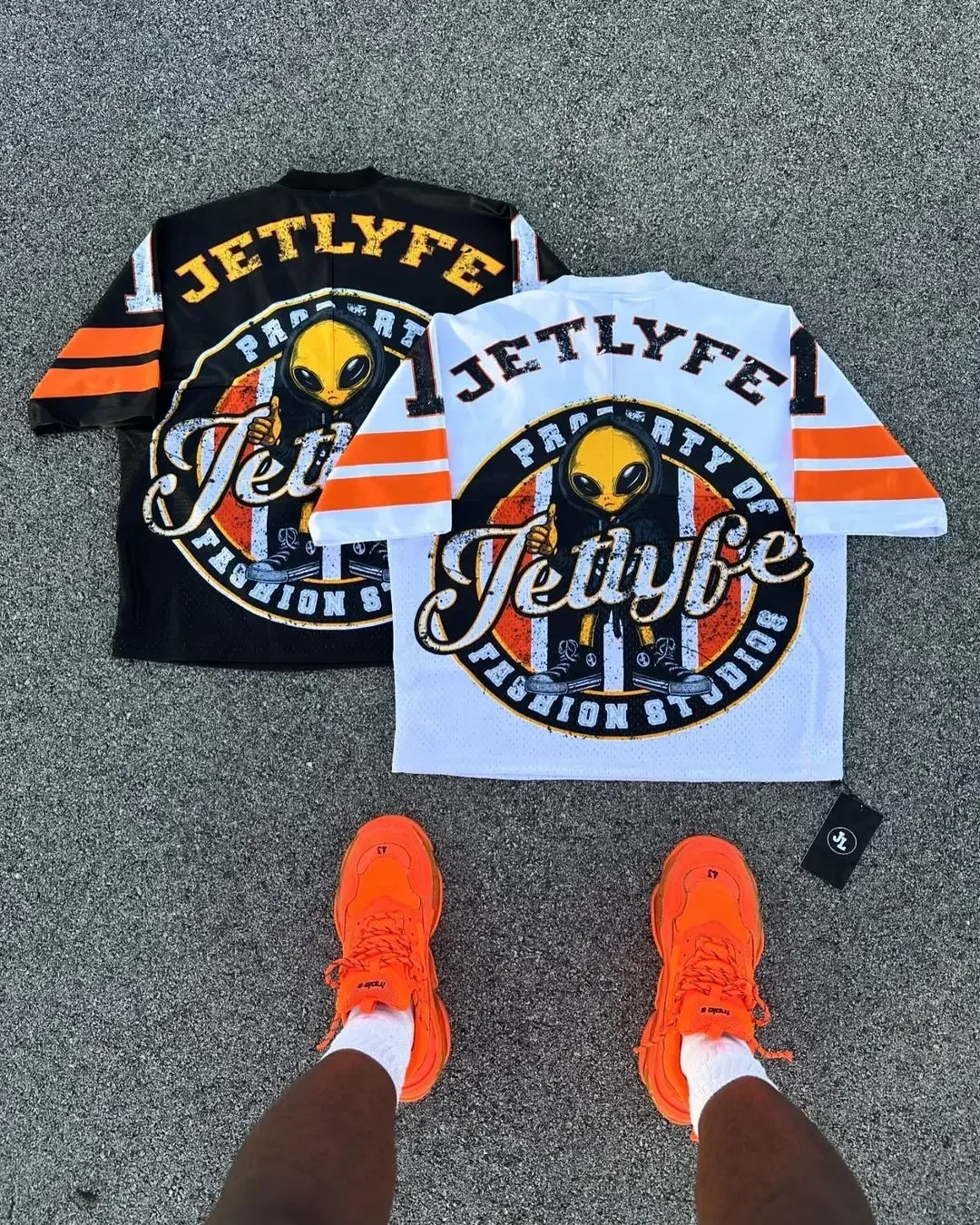 Retro Hip-hop Sports Style Color Blocking Printed Couple T-shirt for Men Mesh Breathable High-quality Y2K Short Sleeved Jersey