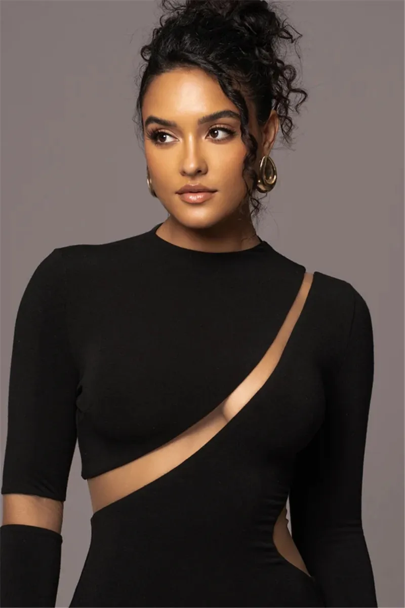 Mozision Turtleneck Long Sleeve Bodycon Maxi Dress For Women Autumn New Patchwork Hollow Out Club Party Sexy Long Dress Vestidos Mozision Turtleneck Long Sleeve Bodycon Maxi Dress For Women Autumn New Patchwork Hollow Out Club Party Sexy Long Dress Vestidos