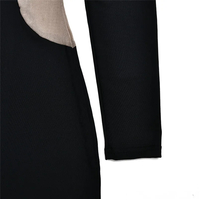 Mozision Turtleneck Long Sleeve Bodycon Maxi Dress For Women Autumn New Patchwork Hollow Out Club Party Sexy Long Dress Vestidos Mozision Turtleneck Long Sleeve Bodycon Maxi Dress For Women Autumn New Patchwork Hollow Out Club Party Sexy Long Dress Vestidos