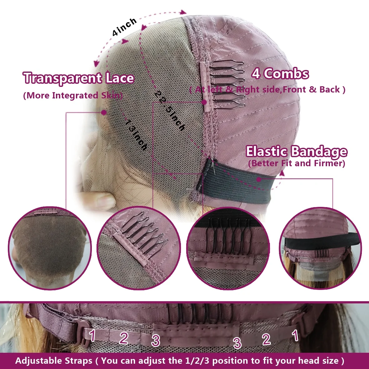 HD 13x4 Reddish Brown Lace Front Wig Colored Glueless Human Hair Wigs Brazilian Body Wave Red Brown Lace Frontal Human Hair Wigs