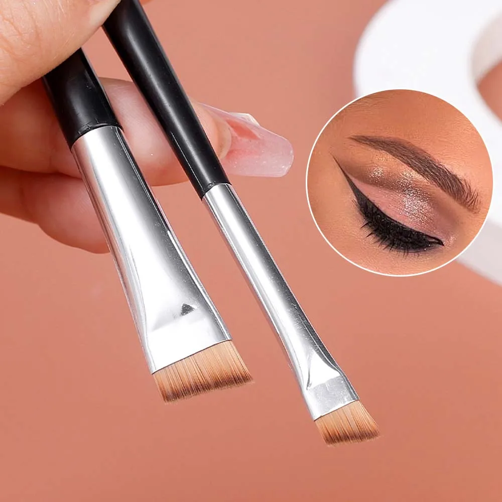 Professional Eyebrow Brush Eyeliner Angled Flat Head Blade Eye Liner Brow Contour Makeup Brushes Double-head Make Up Tools 15pcs Professional Eyebrow Brush Eyeliner Angled Flat Head Blade Eye Liner Brow Contour Makeup Brushes Double-head Make Up Tools 15pcs
