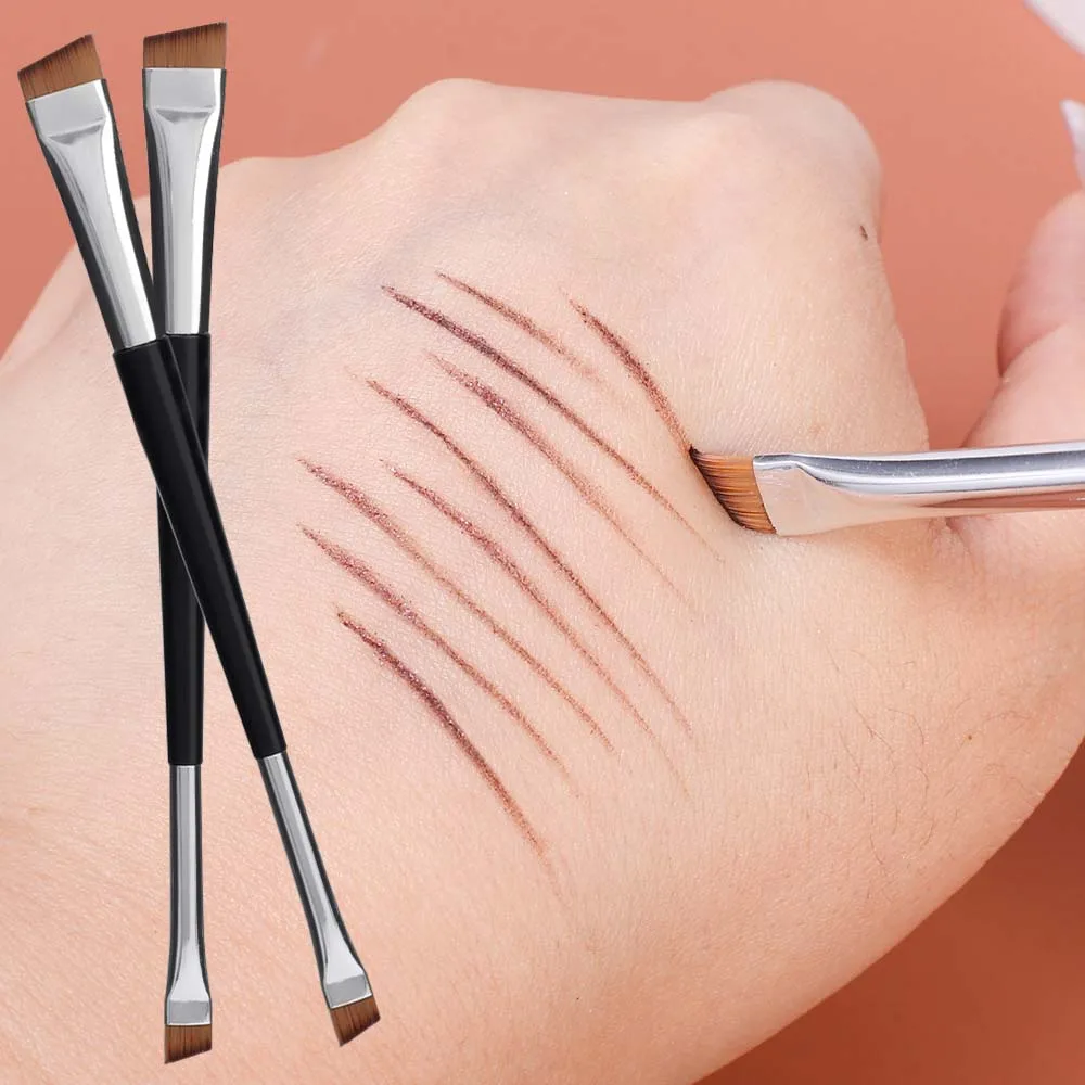 Professional Eyebrow Brush Eyeliner Angled Flat Head Blade Eye Liner Brow Contour Makeup Brushes Double-head Make Up Tools 15pcs Professional Eyebrow Brush Eyeliner Angled Flat Head Blade Eye Liner Brow Contour Makeup Brushes Double-head Make Up Tools 15pcs
