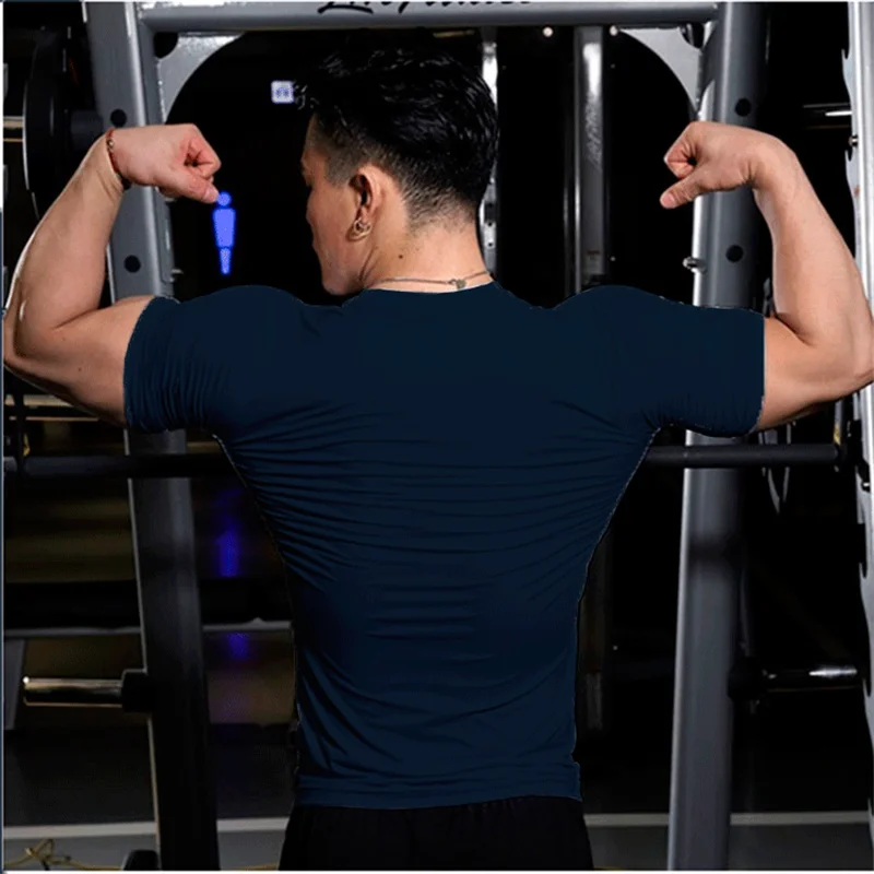 Summer Male t-Shirt Casual Soild White t Shirts Men Short Sleeve Top Oversized Compression Gym t-Shirts Streetwear Man Clothing Summer Male t-Shirt Casual Soild White t Shirts Men Short Sleeve Top Oversized Compression Gym t-Shirts Streetwear Man Clothing