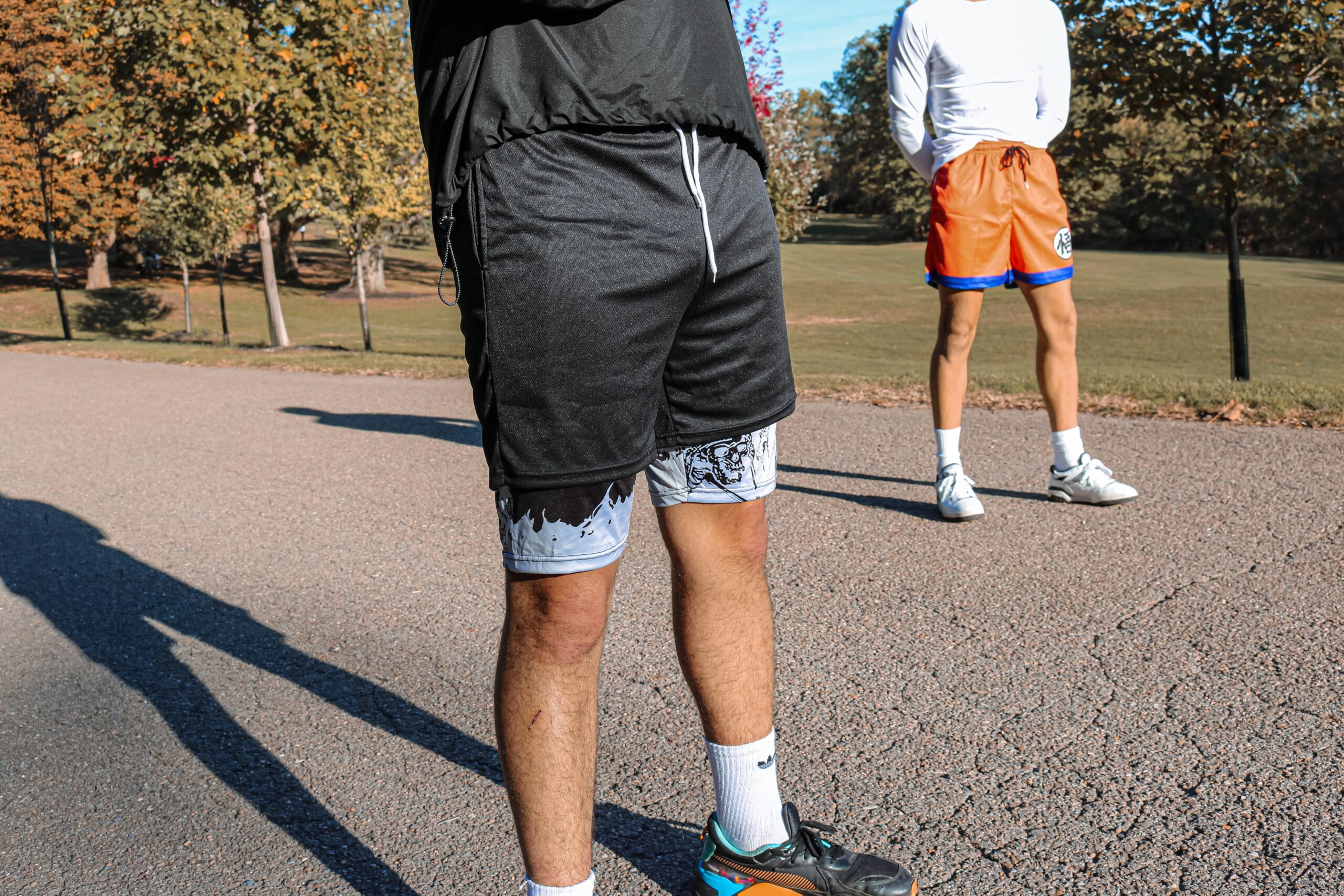 Anime Performance Shorts Men Women 2 In 1 Gym Shorts Manga 3D Print Mesh Quick Dry Sports Short Pants Summer Fitness Workout