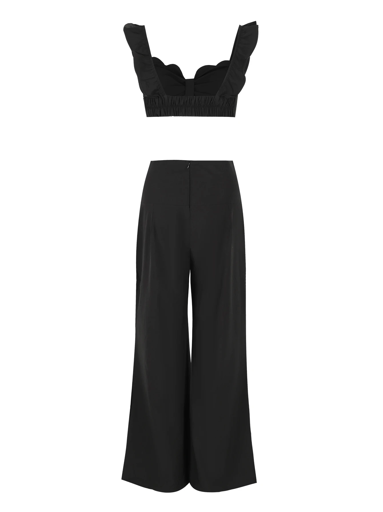 Sexy Pants Set For Women 2 Pieces With Short Top 2024 Autumn Fashion Trousers Sets Women's Clothing