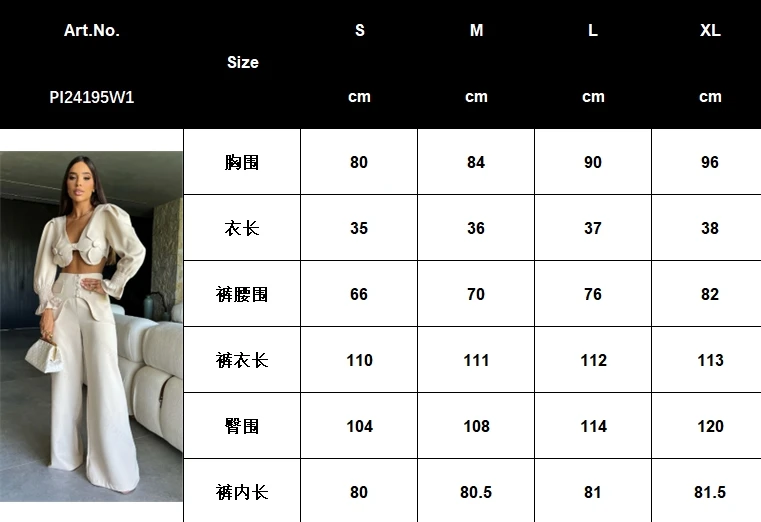 Sexy Pants Set For Women 2 Pieces With Short Top 2024 Autumn Fashion Trousers Sets Women's Clothing