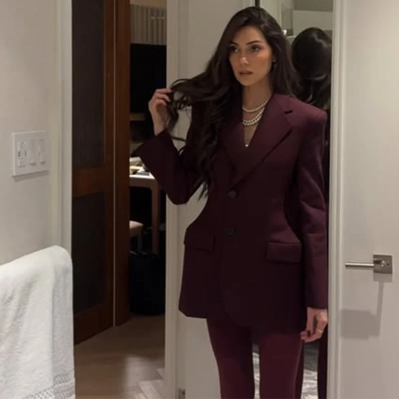 Elegant Lapel Blazer Skirt Set Women Casual Slim Long Sleeve Single Breasted Pocket Solid Mini Skirt 2025 Fashion Lady Outfit