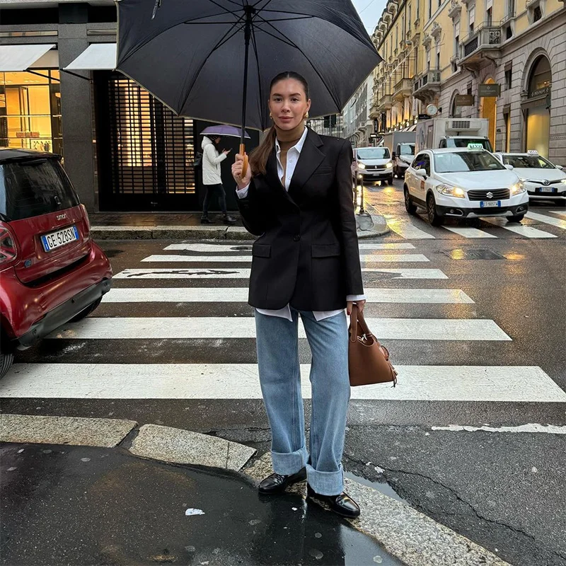 Elegant Lapel Blazer Skirt Set Women Casual Slim Long Sleeve Single Breasted Pocket Solid Mini Skirt 2025 Fashion Lady Outfit