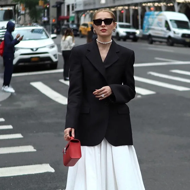 Elegant Lapel Blazer Skirt Set Women Casual Slim Long Sleeve Single Breasted Pocket Solid Mini Skirt 2025 Fashion Lady Outfit