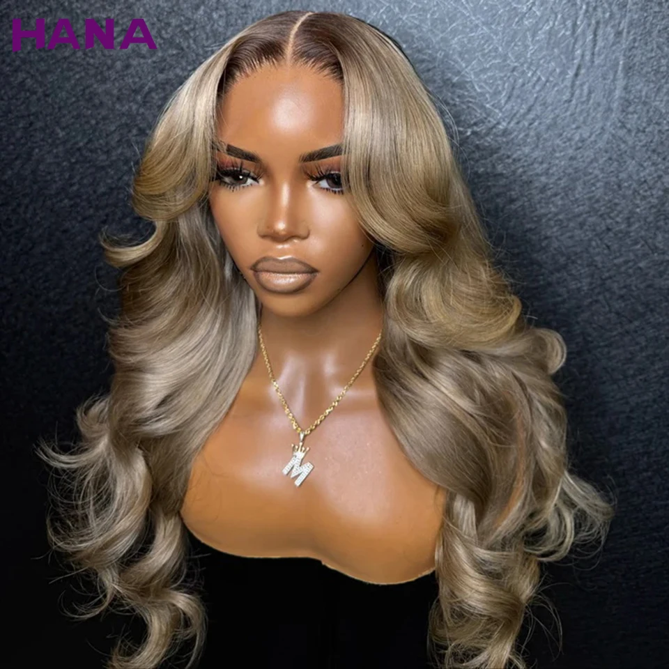 Ombre Blonde With Dark Roots Colored 5X5 Closure Wig For Women Human Hair Body Wave Ombre Ash Blonde 13X6 13X4 Lace Frontal Wig Ombre Blonde With Dark Roots Colored 5X5 Closure Wig For Women Human Hair Body Wave Ombre Ash Blonde 13X6 13X4 Lace Frontal Wig