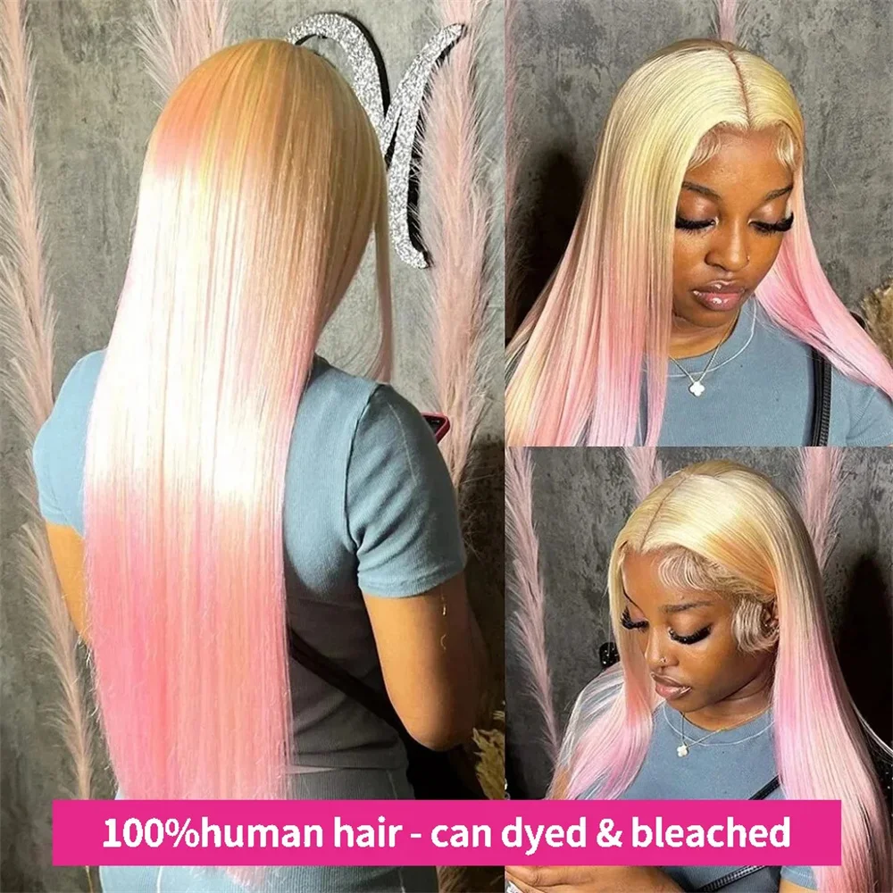 220 Density Straight Blonde 613 Hd Lace Frontal Wig 13x6 Brazilian Human Hair Wigs For Women 13x4 Lace Frontal Colored Wig