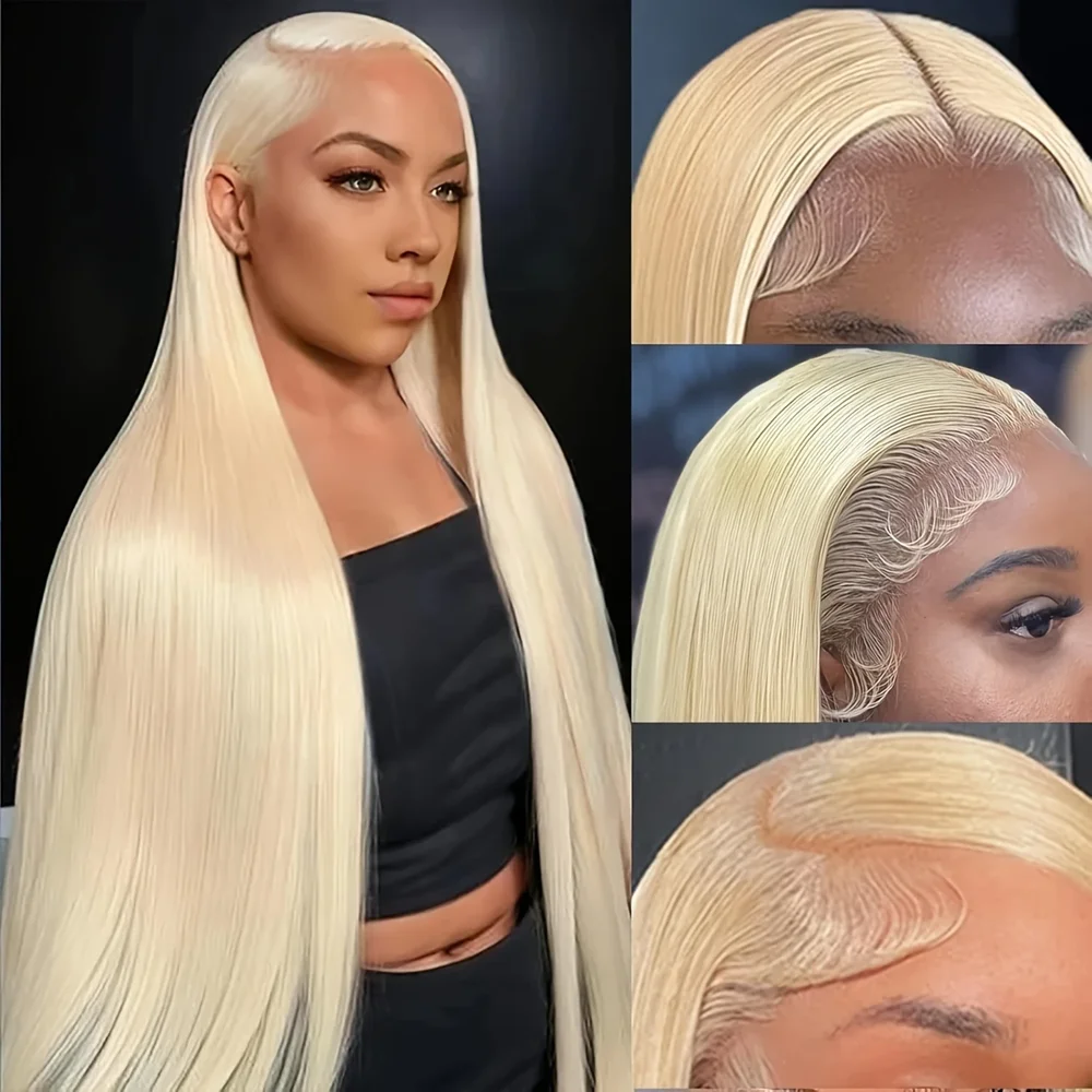 220 Density Straight Blonde 613 Hd Lace Frontal Wig 13x6 Brazilian Human Hair Wigs For Women 13x4 Lace Frontal Colored Wig