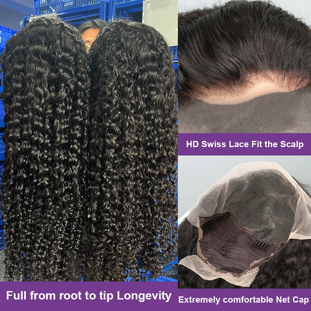 250 Density 13x6 Hd Lace Frontal Wigs Brazilian 32 34 40 Inch Deep Wave Curly Human Hair Wigs 100% For Black Women Preplucked 250 Density 13x6 Hd Lace Frontal Wigs Brazilian 32 34 40 Inch Deep Wave Curly Human Hair Wigs 100% For Black Women Preplucked