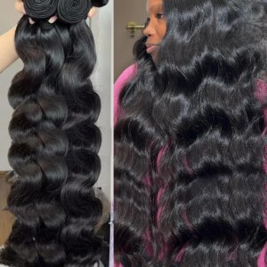 30 40 Inch Body Wave Raw 2 3 4 Bundles Indian 100% Unprocessed Human Hair Wavys Double Drawn Virgin Bundles Weave Extensions