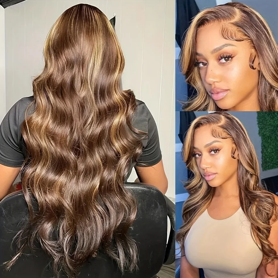 Body wave 4/27 Honey Blonde 30 inch lace front wig human hair hd lace frontal wig 13x6 wig humain hair for Women sale clearance Body wave 4/27 Honey Blonde 30 inch lace front wig human hair hd lace frontal wig 13x6 wig humain hair for Women sale clearance