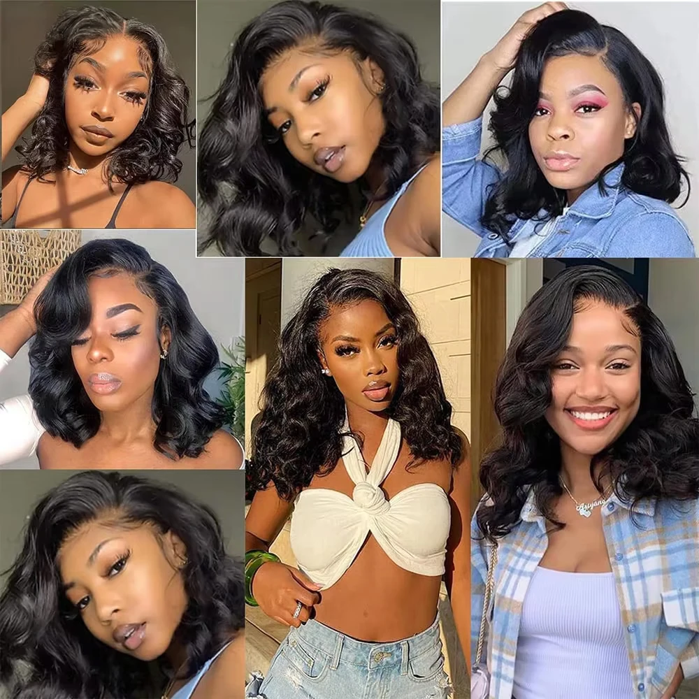 Bob Wig 13x4 Body Wave Glueless Wig Human Hair Brazilian Ready To Wear 7x5 Lace Frontal Wig Pre Cut No Glue For Women Preplucked Bob Wig 13x4 Body Wave Glueless Wig Human Hair Brazilian Ready To Wear 7x5 Lace Frontal Wig Pre Cut No Glue For Women Preplucked