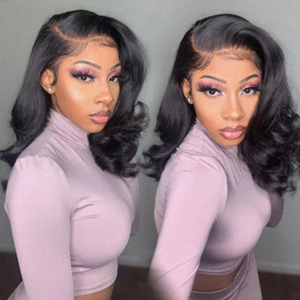 Bob Wig 13x4 Body Wave Glueless Wig Human Hair Brazilian Ready To Wear 7x5 Lace Frontal Wig Pre Cut No Glue For Women Preplucked Bob Wig 13x4 Body Wave Glueless Wig Human Hair Brazilian Ready To Wear 7x5 Lace Frontal Wig Pre Cut No Glue For Women Preplucked